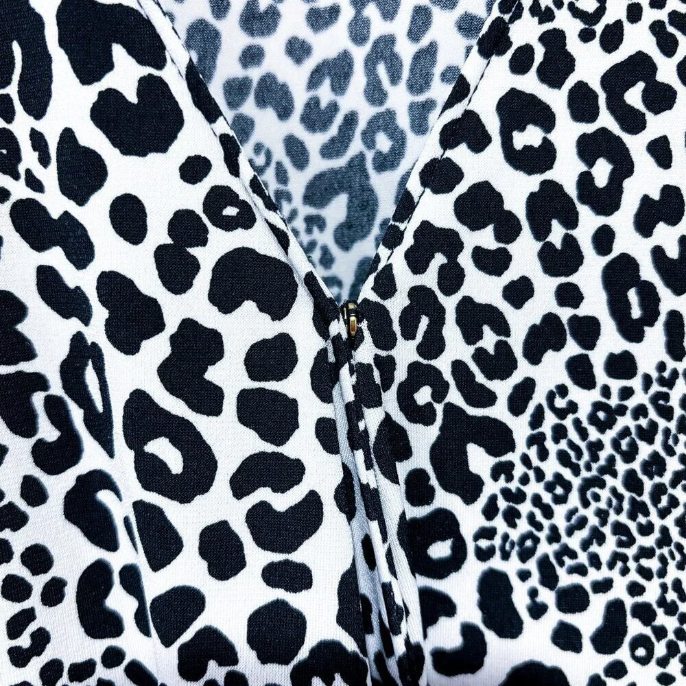 MICHAEL KORS Black & white Cheetah print ‎ top - Picture 5 of 8